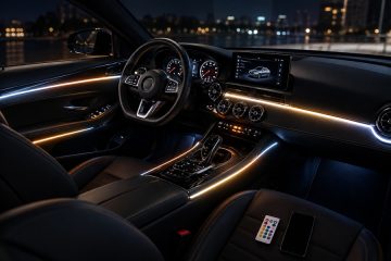 Cum transformi un interior auto complet negru cu ajutorul luminilor ambientale